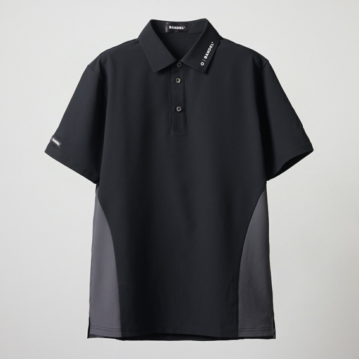 【4月中旬発売予約】バンデル SIDE PANEL SWITCH S/S POLO SHIRTS BANDEL ポロシャツ 長袖 ゴルフ シャツ ホワイト ブラック メンズ スポーツ 男性 バンデルゴルフ