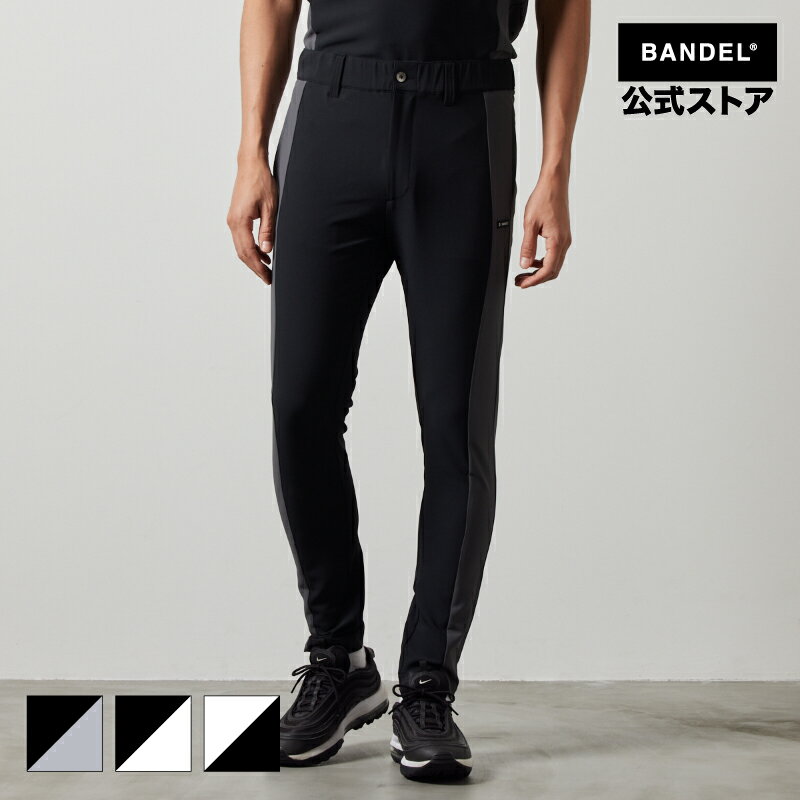 バンデル SIDE PANEL SWITCH TAPERED PANTS BANDEL 24SS ゴルフウェア ロングパンツ セットアップ ストレッチ ブラック メンズ バンデ..