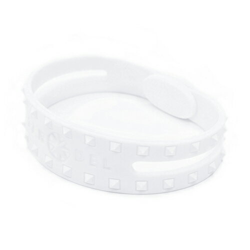 ブレスレット　studs bracelet　ホワイト×ホワイト（WhitexWhite 白×白 スタッズ）　BANDEL　バンデル メンズ　レディース　ペア　スポーツ　シリコンゴム