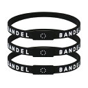 バンデル ブレスレット line bracelet 3 piece set ブラック（Black 黒 3本セット） BANDEL bandel メンズ レディース ペア スポーツ シリコンゴム【送料無料】 2