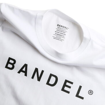 ロングTシャツ BAN-LT003 長袖 ロング Tシャツ ホワイト(white 白 ロンT)Long Sleeve Crew BANDEL ロゴ クルーネック リフレクター ワッペン BANDEL バンデル メンズ ファッション レディース スポーツ