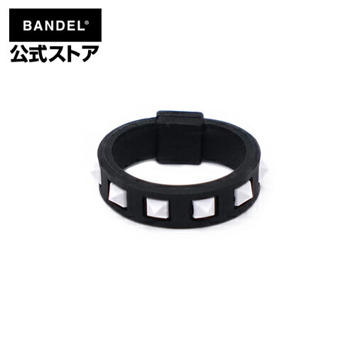 楽天BANDEL公式 楽天市場店バンデル Studs Ring Black×White リング　指輪　ブラック×ホワイト（BlackxWhite 黒×白 スタッズ）　BANDEL　バンデル 　メンズ　レディース　スポーツ　シリコンゴム