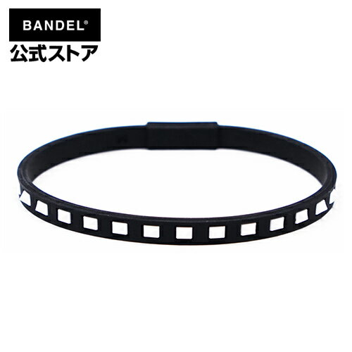 バンデル Studs Line Anklet Black×White アンクレット　ブラック×ホワイト（BlackxWhite 黒×白 スタッズ）　BANDEL　バンデル 　メンズ　レディース　ペア　スポーツ　シリコンゴム