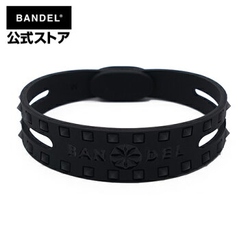 Studs Bracelet Black×Black ブレスレット ブラック×ブラック(BlackxBlack 黒×黒 スタッズ) BANDEL バンデル メンズ レディース ペア スポーツ シリコンゴム
