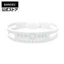 バンデル ブレスレット　bracelet (バンデルブレスレット)　メタリック metallic　ホワイト×ホワイト（WhitexWhite 白×白）　BANDEL　バンデル 　メンズ　レディース　ペア　スポーツ　シリコンゴム