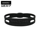 ブレスレット　bracelet (バンデルブレスレット)　メタリック metallic　ブラック×ブラック（BlackxBlack 黒×黒）　BANDEL　バンデル 　メンズ　レディース　ペア　スポーツ　シリコンゴム