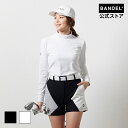 バンデル BASIC L/S MOCK T SHIRTS WOMENS BANDEL モック Tシャツ 長袖 ゴルフ シャツ ホワイト ブラック バンデル レデ...