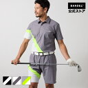 バンデル ゴルフ ALLOVER SWITCH S/S POLO SHIRTS BANDEL 25SS ポロシャツ 半袖 シャツ ホワイト ブラック メンズ スポーツ 男性 バンデルゴルフ