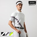 バンデル ゴルフ ALLOVER SWITCH S/S MOCK NECK SHIRTS BANDEL 25SS モックネック 半袖 シャツ ホワイト ブラック メンズ スポーツ 男性 バンデルゴルフ