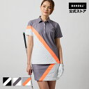 バンデル ゴルフ WOMENS ALLOVER SWITCH S/S POLO SHIRTS BANDEL 25SS ポロシャツ 半袖 シャツ ホワイト ブラック レディース スポーツ 女性 バンデルゴルフ