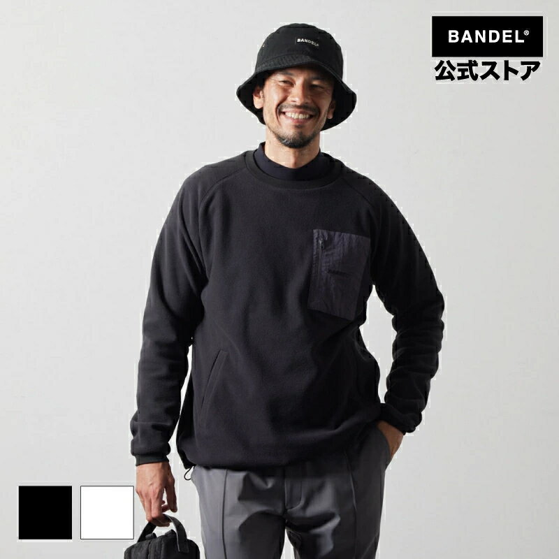 バンデル UTILITY FLEECE CREW NECK フリース トレーナー マットナイロン ファスナーポケット ゴルフ ..