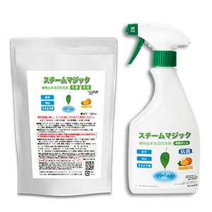 期間限定！家中ピカピカキャンペーン！スチームファーストミニ パワフルセット（本体、スチームマジック100ml、カルキ除去パウダー）