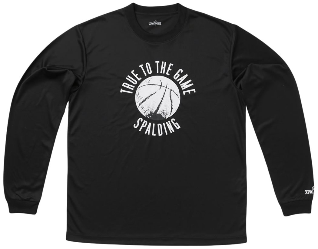SPALDING スポルディング L/S Tシャツ BALL ブラック 3XL（2XO）サイズ