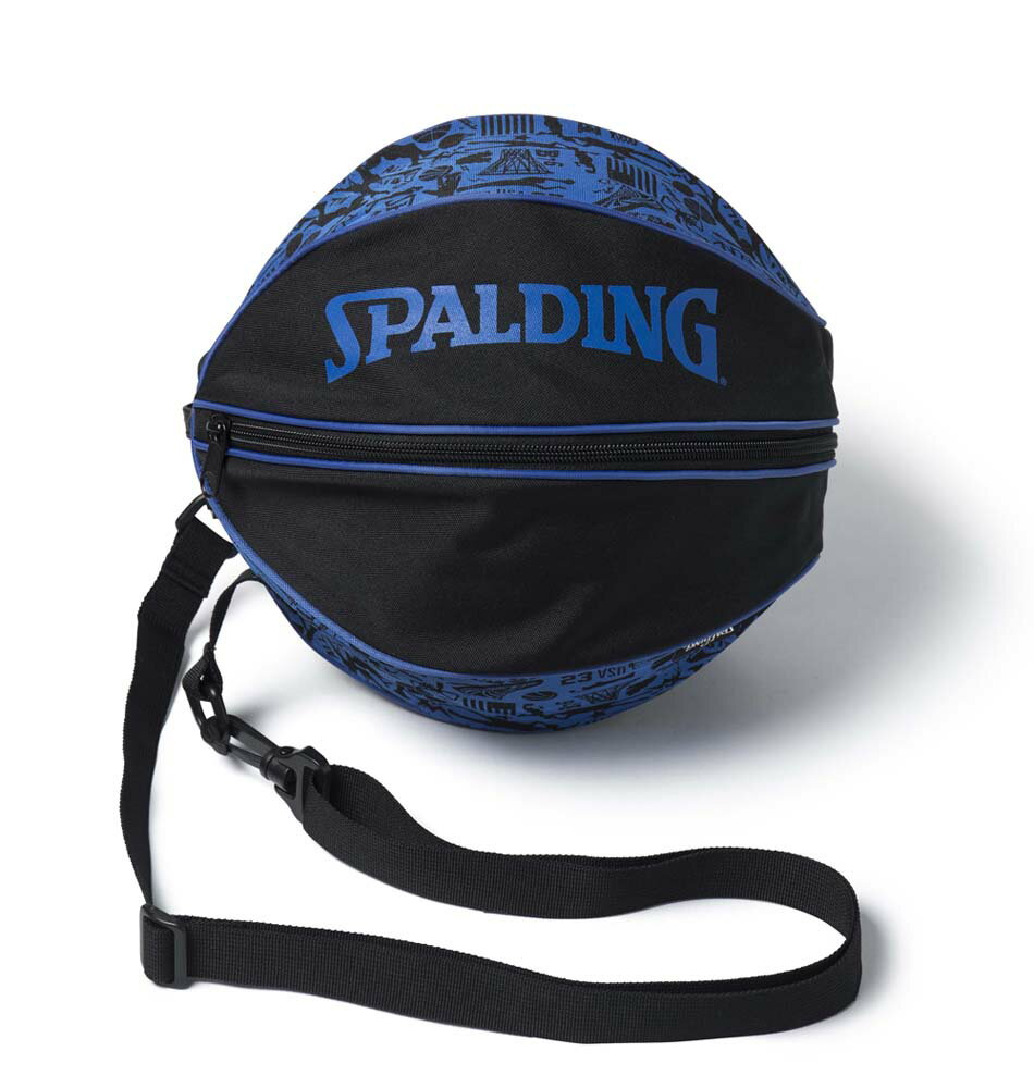 バスケットボールバッグ1球入れ SPADLING製 BALLBAG グラフィティブルー スポルディング