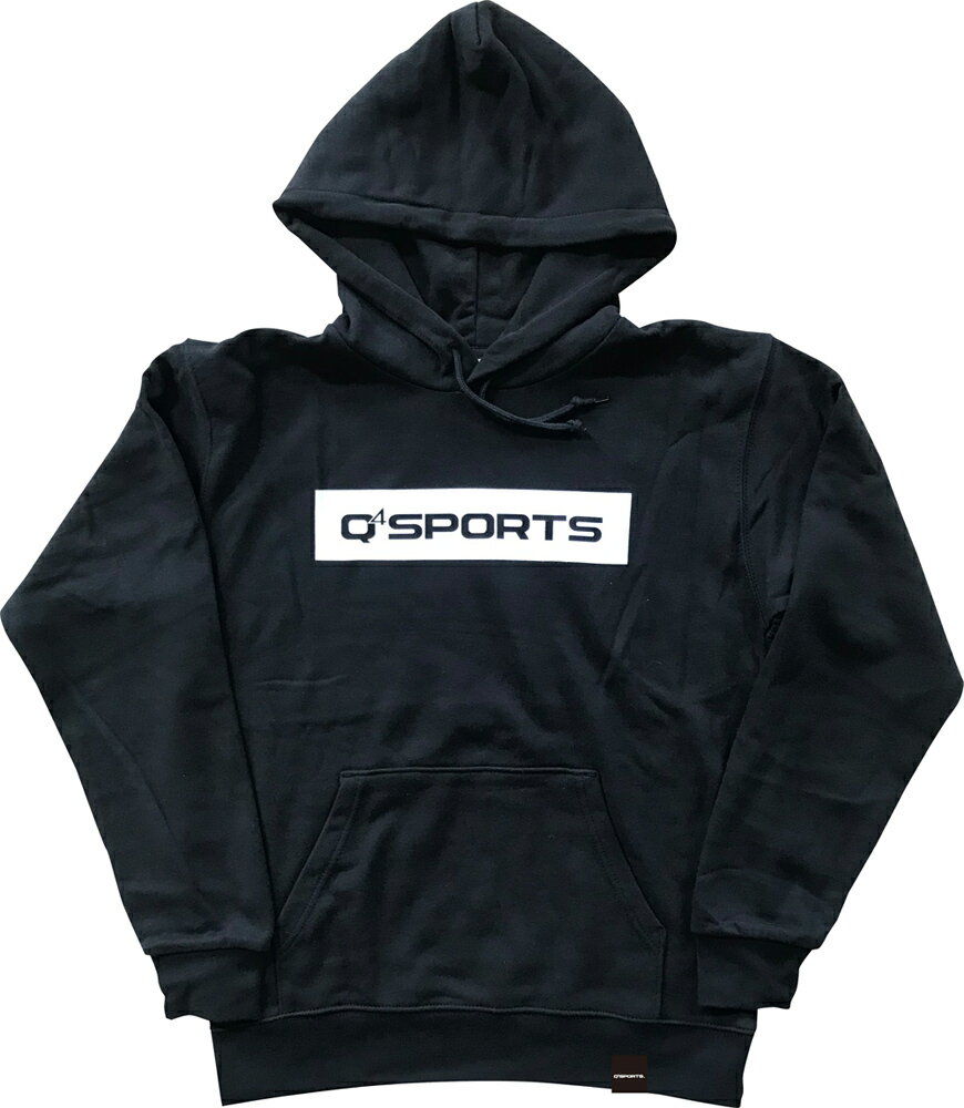 楽天バンドオブボーラーズQ4SPORTS Q4 BOX LOGO HOODY ブラック