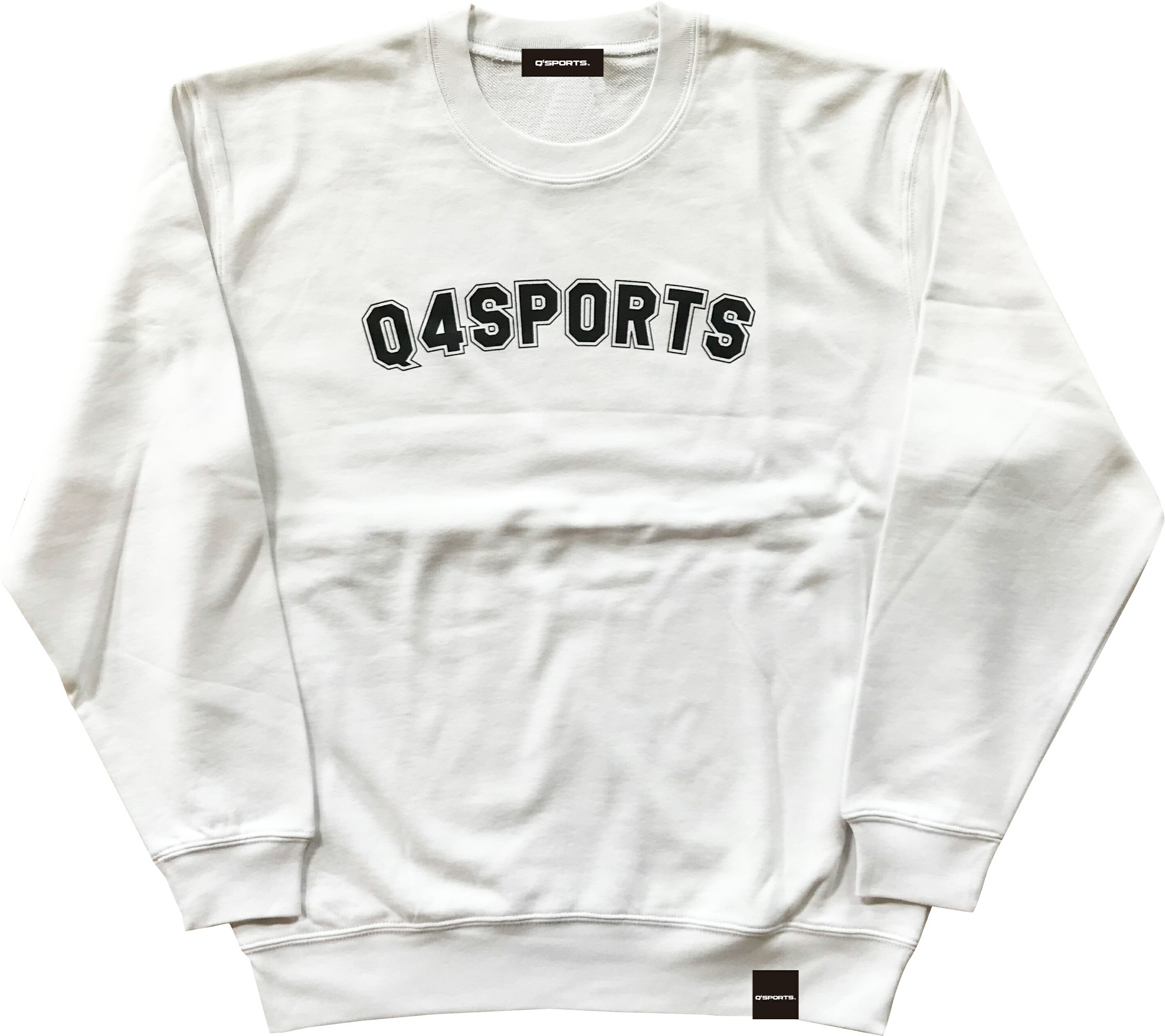 Q4SPORTS Q4 COLLEGIATE FLEECE PULLOVER ホワイト