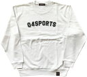 Q4SPORTS Q4 COLLEGIATE FLEECE PULLOVER ホワイト