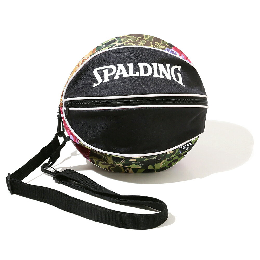 ●品番：49-001MC ●素材：ポリエステル　 ●サイズ：直径約27cm ●7号球を1球収納可能なボールバッグ ●バックル付で他のバッグに接続可能