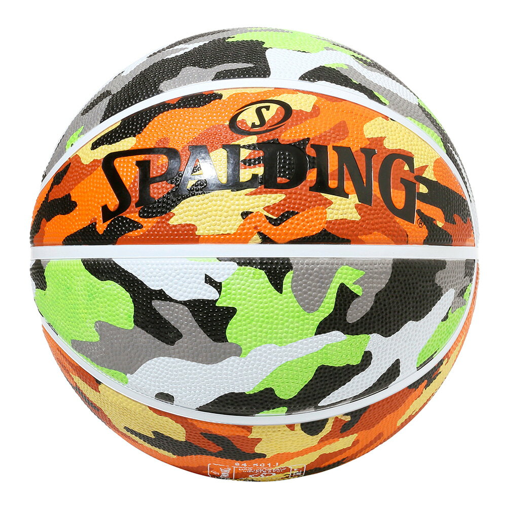 バスケットボール SPALDING ラバーボール マルチカモ