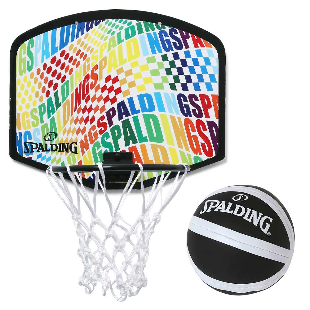 スポルディング マイクロミニボード オプティカルレインボー ミニバスケットゴール SPALDING