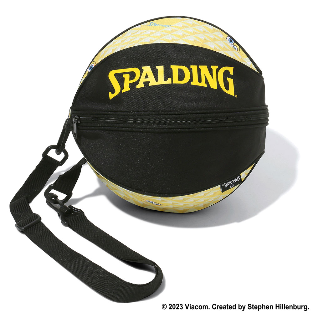 バスケットボールバッグ1球入れ SPADLING製 BALLBAG スポンジ・ボブパターン スポルディング