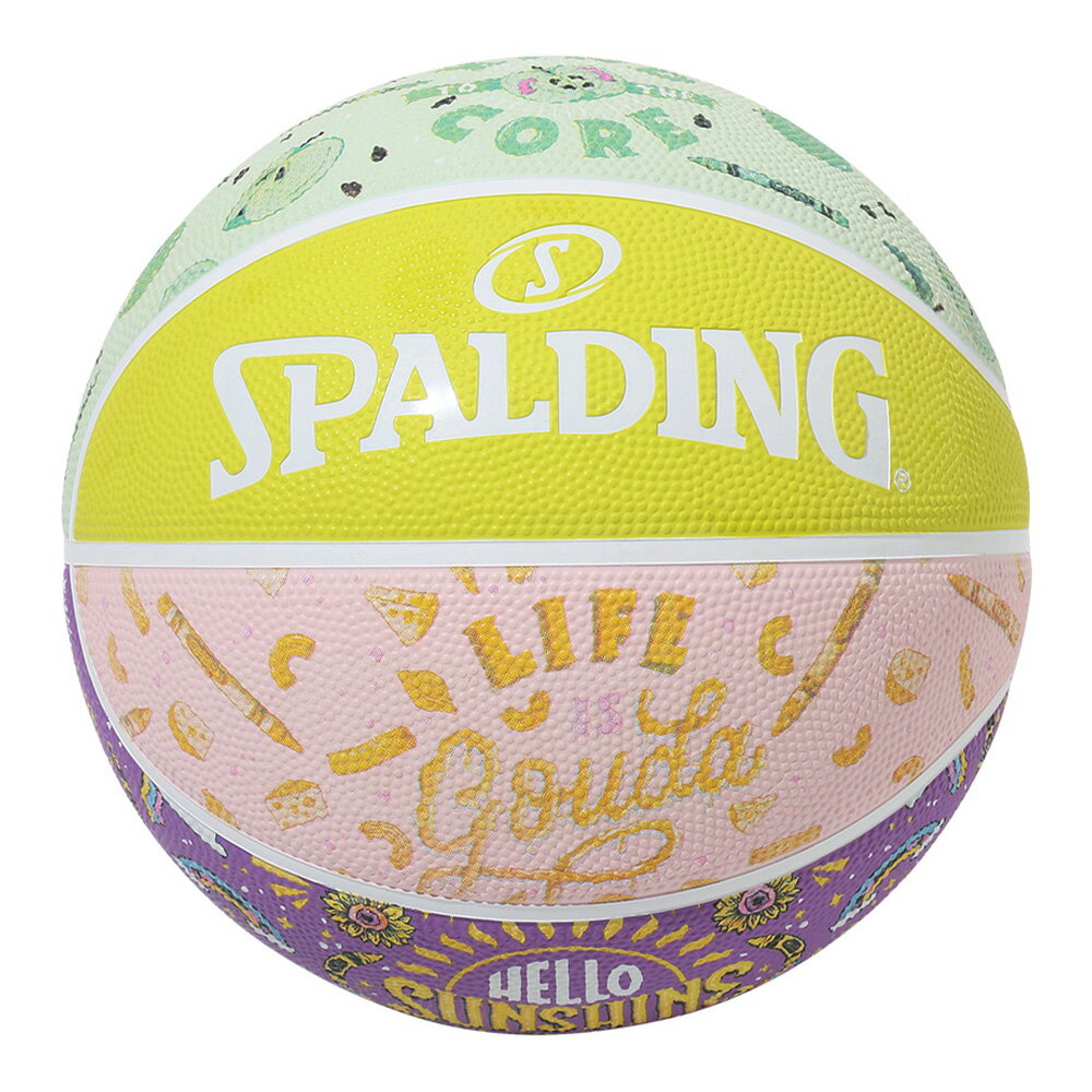 バスケットボール SPALDING ラバーボール クレヨラ カラーズ オブ カインドネス 5号 外用