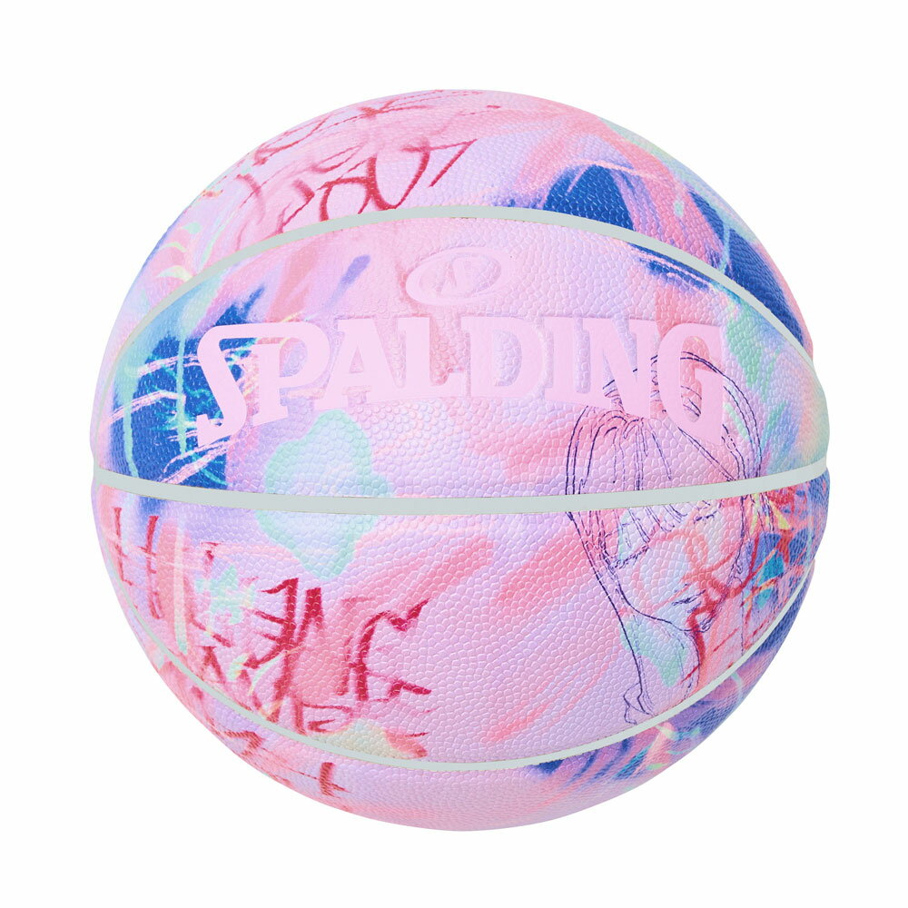 バスケットボール SPALDING 藍にいな プレイ コンポジット 7号 合成皮革