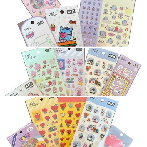 [送料無料] BT21 Daily Sticker キャラクター別 5種セット