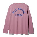 SNOW PEAK スノーピークFoam Printed L/S T shirt Pile Driver-Pink-