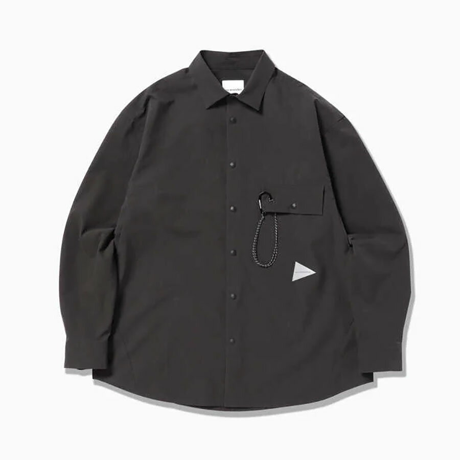 and wander-アンドワンダー dry breathable LS shirt CH