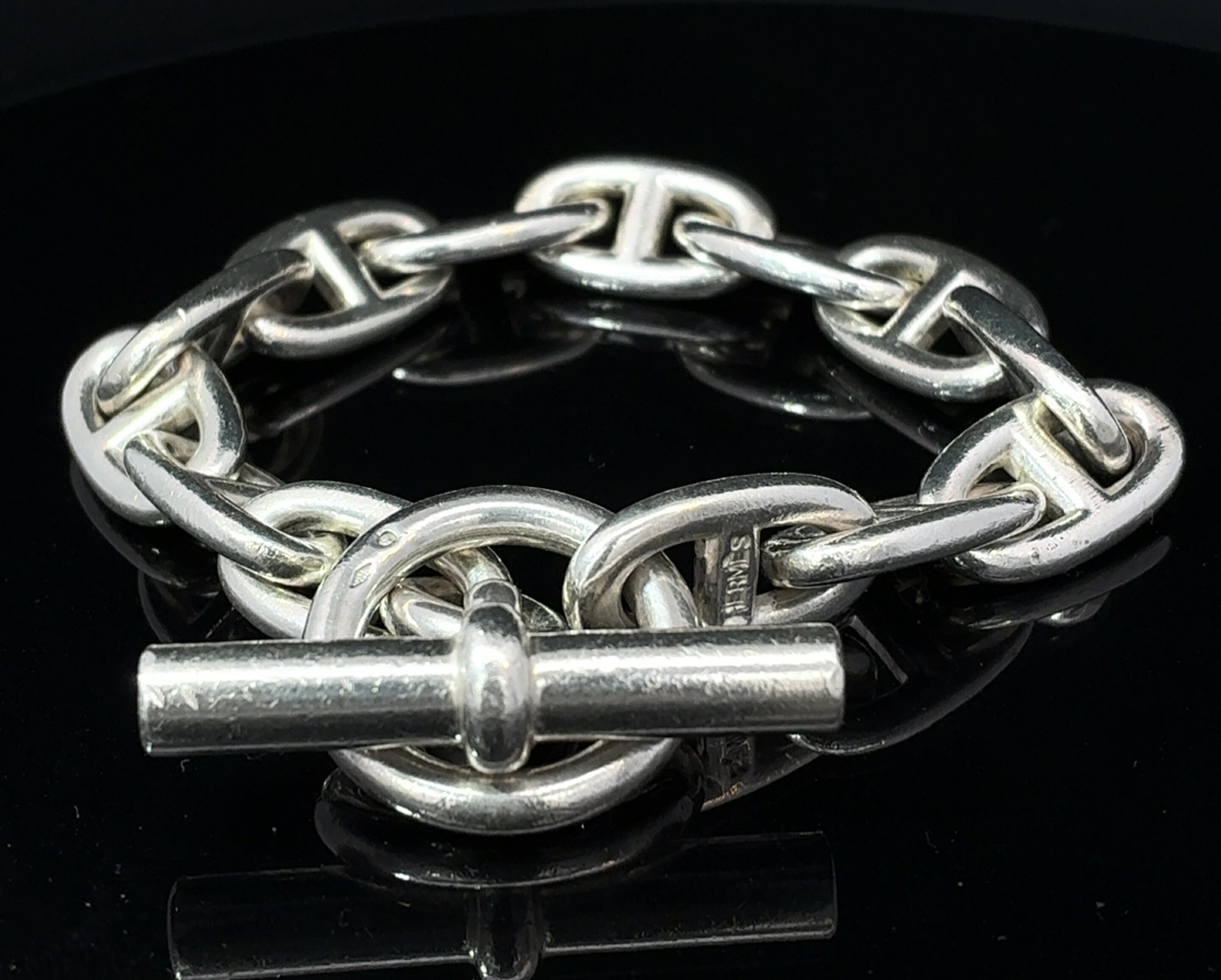 エルメス シェーヌダンクルGM ブレスレット ヴィンテージ 13コマ 925 74.8g シルバー シルバーブレスレット メンズシルバーブレスレット シルバーブレス シルバーブレスレットレディース シルバーブレスレットメンズ 高級 ブランド カジュアル 【 中古 】