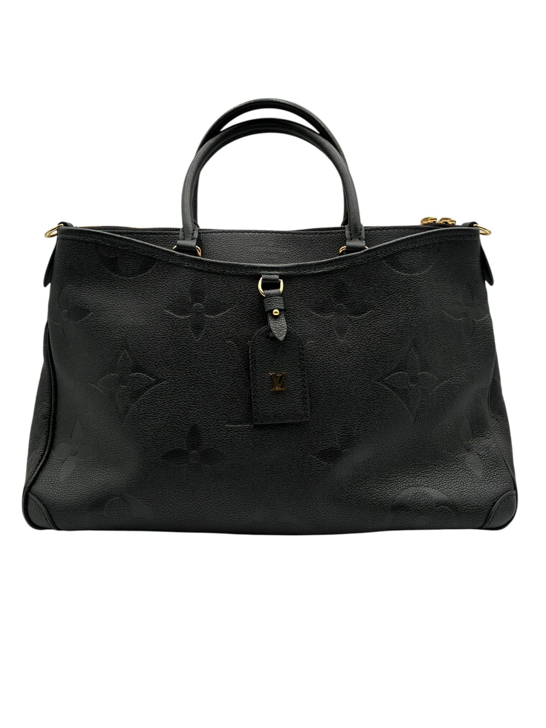 ルイ ヴィトン LOUIS VUITTON モノグラムアンプラント トリアノン MM ノワール M46487 レザー ユニセックス ハンドバッグ ヴィトンバッグ バック ブランド【中古】