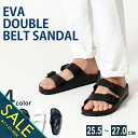 【楽天スーパーSALE】サンダル ダブルベルト シンプル メンズ レディース EVA リゾート サンダル ユニセックス 男女兼用 カジュアル スポーツ ビーチ 旅行 おしゃれ ぺたんこ 歩きやすい ベランダ スリッパ 大きいサイズ 水陸両用 春 夏【takumu】