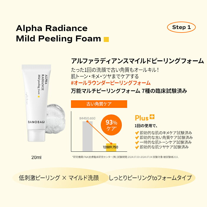 ND_【BANOBAGI公式】【 バノバギ アルファ ラディアンス 4ステップ キット 】 化粧水 セラム 美容液 洗顔 フォーム クリーム くすみ 透明 水光肌 ブライトニング アルブチン メラニン 韓国 コスメ スキンケア ダーマ ドクターズ 顔 化粧品 旅行用 ミニ トラベル お試し banobagi-10000681 banobagi楽天市場店 サンプル画像3