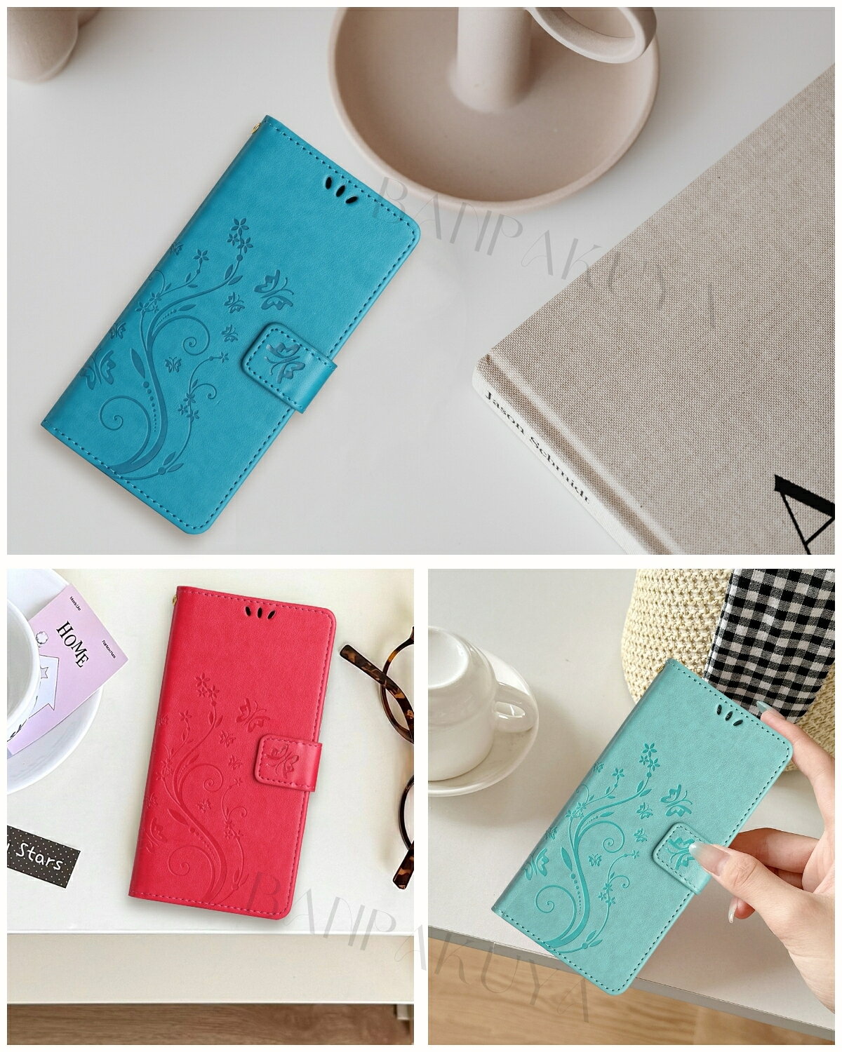 可愛い 蝶柄 AQUOS sense10 SH53F SHG15 A505SH SHM33 AQUOS wish5 SH52F スマホケース 手帳型 カードケース AQUOS R9 Pro sense9 SH53E SHG14 A405SH ケース AQUOS wish SHG06 AQUOS wish2 SH51C ケース カバー 手帳型 ストラップ 型押し かわいい 蝶 おしゃれ 大人可愛い 3