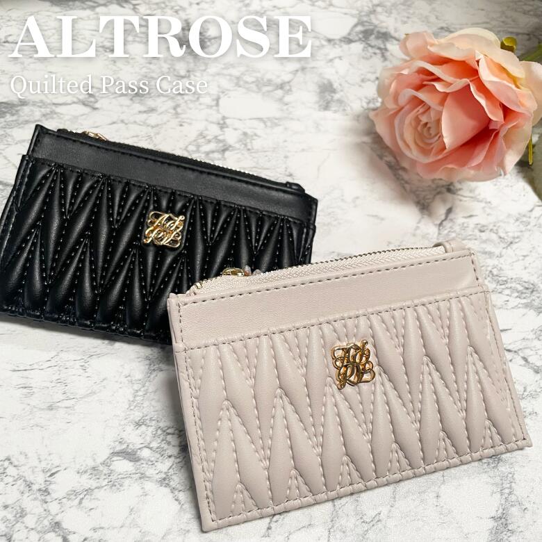 アルトローズ フラグメントケース レディース お札 2つ折り 小銭入れ付き 合成皮革 フラグメント カー..