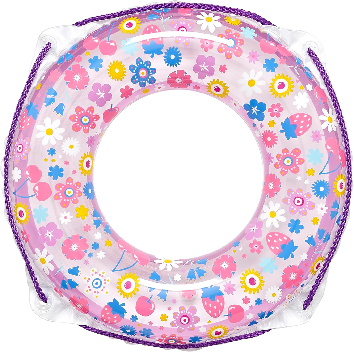 イガラシ 50cm 浮き輪 フルーツフラワーウキワ ロープ付き RGD-50D お花 花柄 ピンク 可愛い 浮き輪 遊具 全国送料無料 女の子