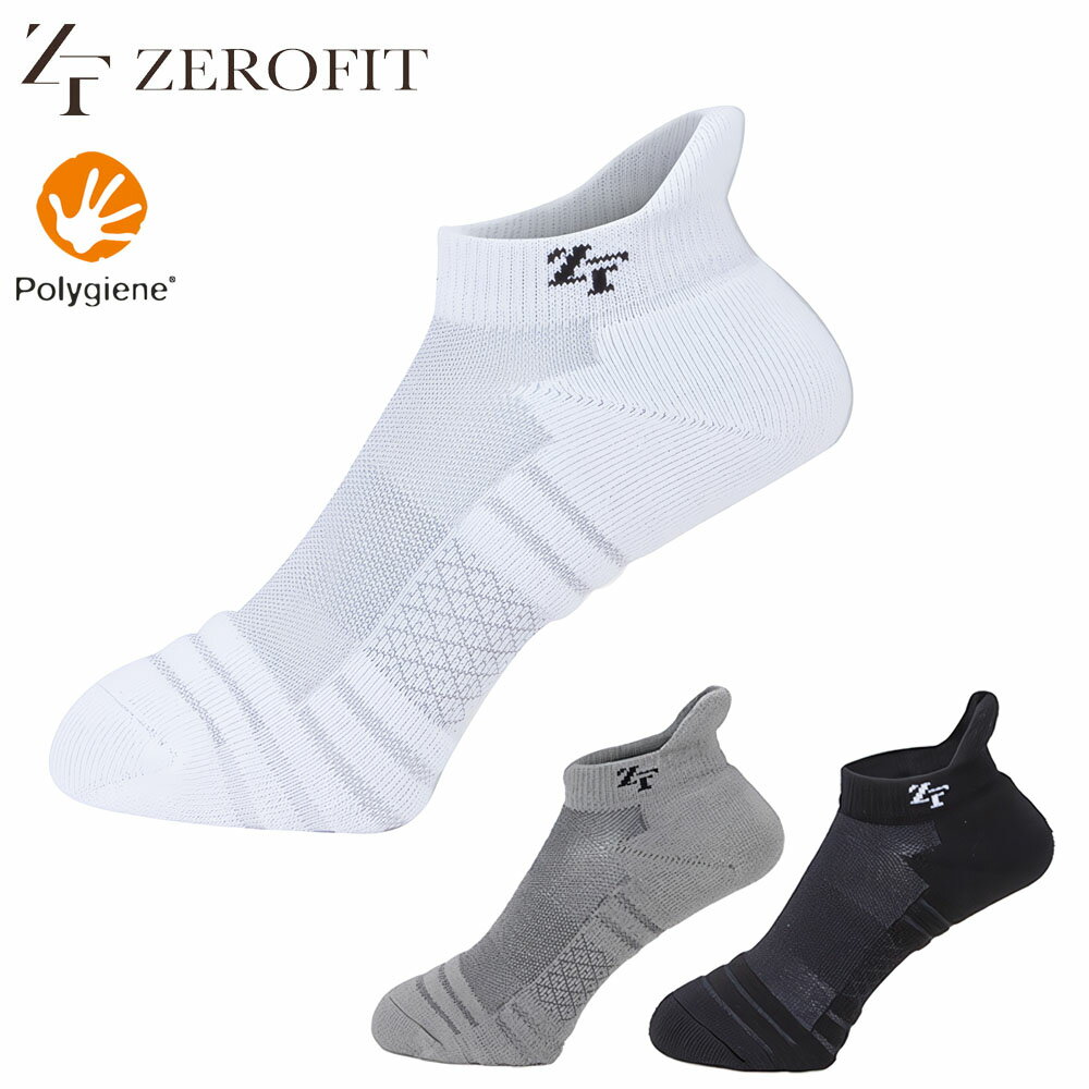 ZEROFIT ゼロフィット ソックス ショート 2023 スポーツソックス 機能性ソックス 男女兼用 メンズ レディース ゴルフ 靴下 くつ下 イオンスポーツ