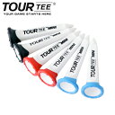 ゴルフティー TOUR TEE MINI 45mm 6本セット 高耐久 紛失防止 ショートティー ゴム素材 飛距離アップ ディボットツール T-496