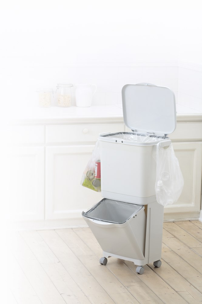 縦型分類ワゴンペール　45S　東谷 ごみ箱 おしゃれ シンプル 分別 日本製 キャスター付き フック付き ..