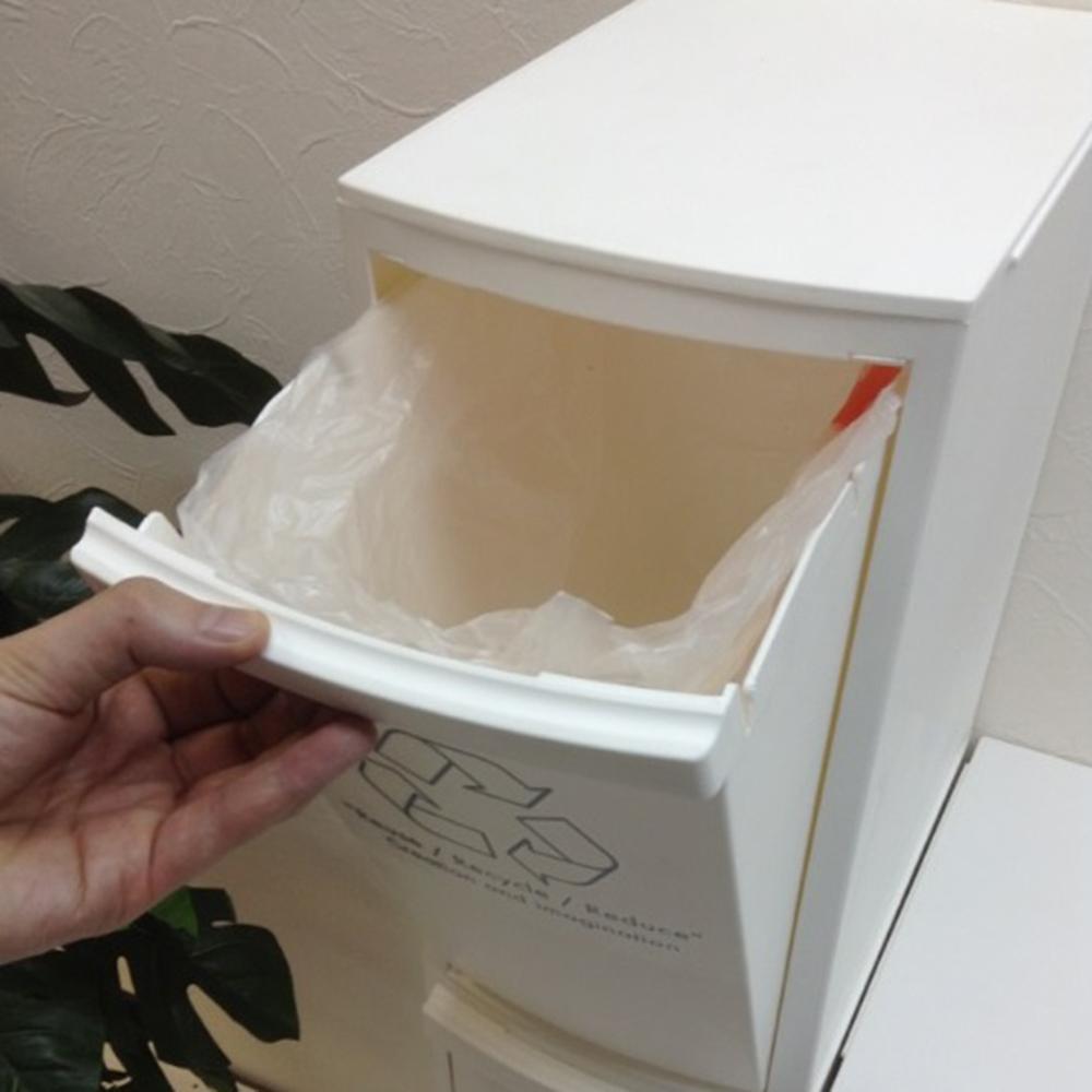 ダストボックス 2D 東谷 2段 ゴミ箱 ファニチャー ごみ箱 分別 縦型 スリム ふた付き フタ付き プッシュ すき間 省スペース フラップ式 ペダル 20リットル おしゃれ キッチン シンプル スタイリッシュ シンプル 便利 [2]