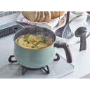 2WAY 電気マルチポット Toffy ラドンナ 直火対応 1.6L 卓上鍋 深型 コンパクト 2合 炊飯可 保温機能 最大240度 フッ素加工 おすすめ 便利 おしゃれ