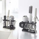 タワー ドライヤー&ヘアーアイロンスタンド タワー ブラック 02285 | 山崎実業 YAMAZAKI サニタリー バス 風呂 プレゼント 立て シンプル お...