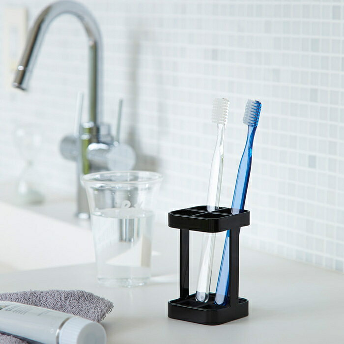 トゥースブラシスタンド タワー スリム 2822 | 洗面所 歯ブラシ 収納 清潔 シンプル おしゃれ バス 山崎実業 タワー