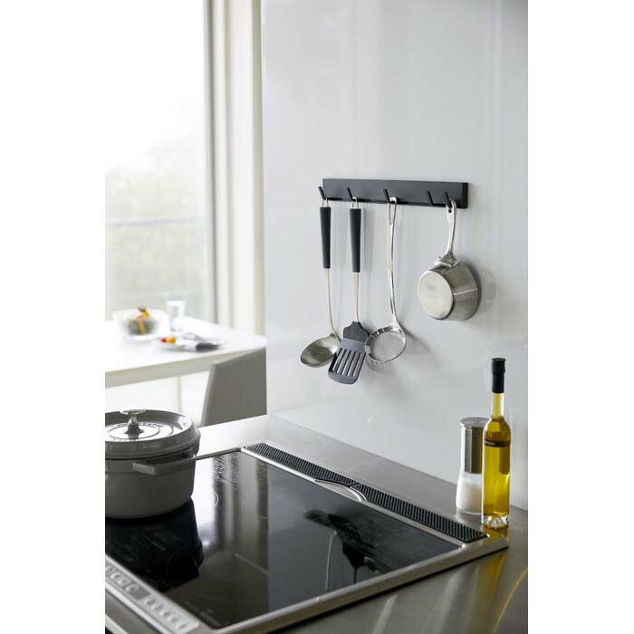 マグネット可動式キッチンツールフック　タワー　ブラック 山崎実業 YAMAZAKI シンプル おしゃれ かわ..