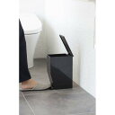 ペダル式トイレポット タワー ブラック 03386 | トイレ 便所 ポット ペダル 便利 シンプル おしゃれ 家具 炊事 山崎実業 YAMAZAKI