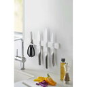 マグネット&ウォール包丁ホルダー タワー W35 ホワイト 山崎実業 YAMAZAKI 金属 工具 金具 身だしなみセット グルーミングセット 収納 省スペース...