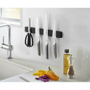 マグネット&ウォール包丁ホルダー タワー W35 ブラック 山崎実業 YAMAZAKI 金属 工具 金具 身だしなみセット グルーミングセット 収納 省スペース...