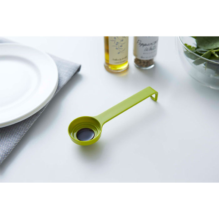 段々計量スプーン グリーン 02701 | 山崎実業 YAMAZAKI キッチン 調理器具 簡単 計量 便利 スプーン 段々 スプーン 料理 グリーン