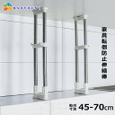BAOYOUNI (2本セット) 家具転倒防止伸縮棒 ステンレス 転倒防止用 つっぱり棒 賃貸 転倒防止 突っ張り棒 地震 耐震対策 つっぱりポール 強力 食器...